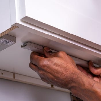 Close Up of How to Install Smart Under Cabinet Lighting Close Up of How to Install Smart Under Cabinet Lighting