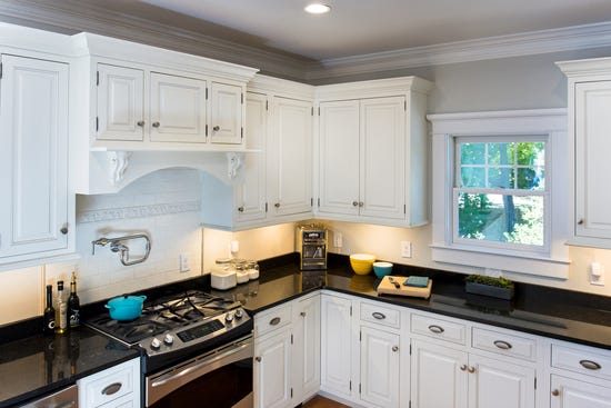 lighted kitchen