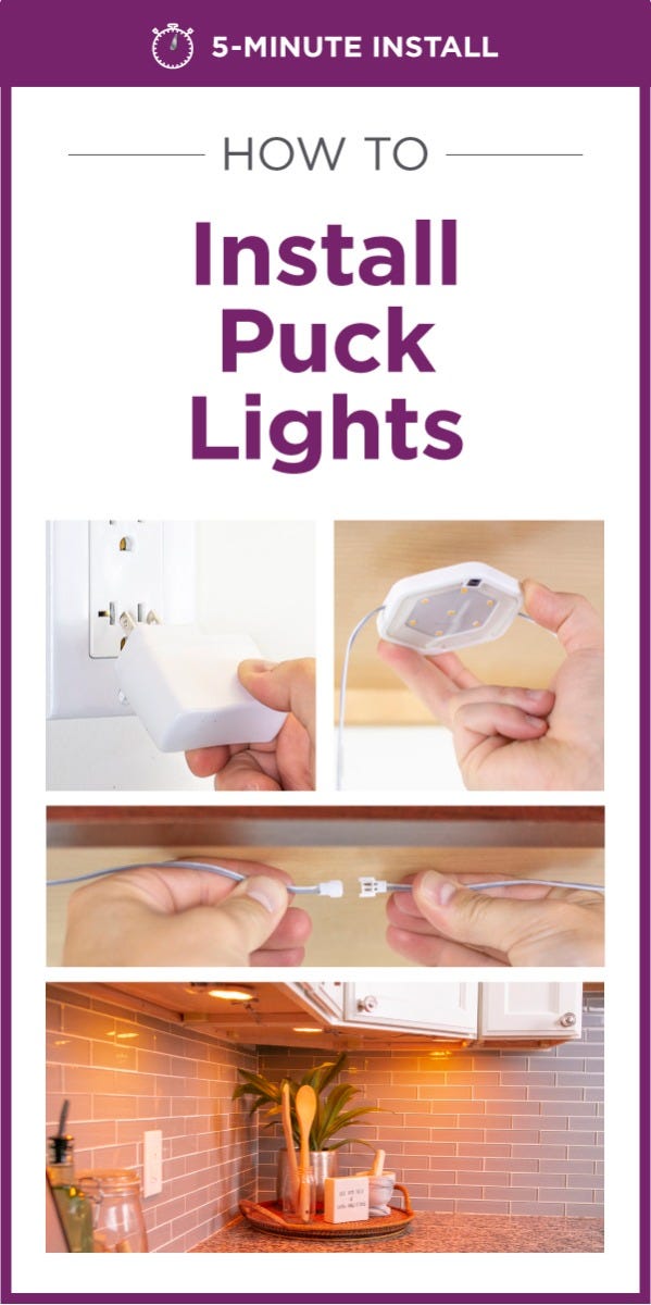 Installing deals puck lights