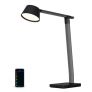 Smart LED Desk Lamp with USB Port, Works with Alexa, Verve™️ Designer Series, Adjustable White + RGB Light, Black/Gray